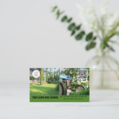 Visitenkarte der Wäscherei mit doppelseitigem Foto (Stehend Vorderseite)