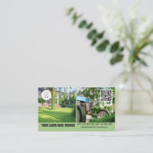 Visitenkarte der Wäscherei mit doppelseitigem Foto (Stehend Vorderseite)