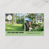 Visitenkarte der Wäscherei mit doppelseitigem Foto (Vorderseite)