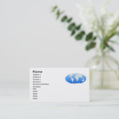 Visitenkarte der Weltkarte (Stehend Vorderseite)