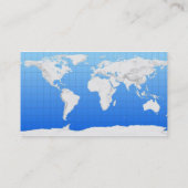 Visitenkarte der Weltkarte (Rückseite)