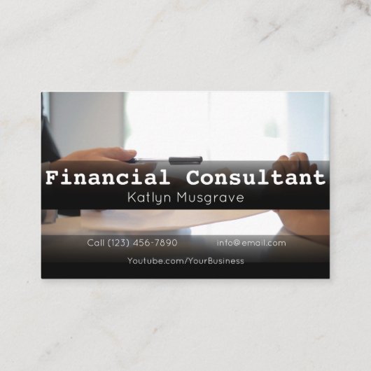 Visitenkarte der Werbefirma (Rückseite)