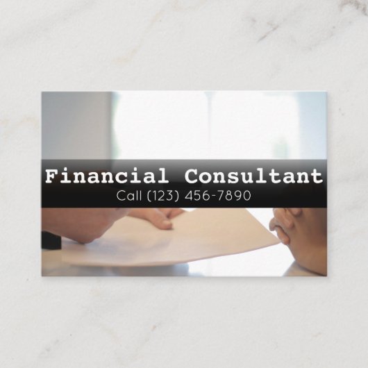 Visitenkarte der Werbefirma (Vorderseite)