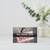 Visitenkarte der Werbefirma (Stehend Vorderseite)