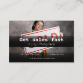 Visitenkarte der Werbefirma (Rückseite)