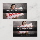 Visitenkarte der Werbefirma (Vorne/Hinten)