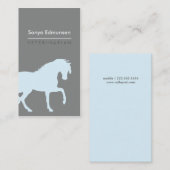 Visitenkarte der Züchter, Pferdestall, Pferdetrain (Vorne/Hinten)