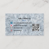 Visitenkarte des Arztes (Rückseite)