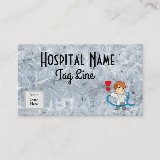 Visitenkarte des Arztes (Vorderseite)