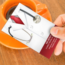 Visitenkarte des Arztes ohne Termin