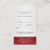 Visitenkarte des Arztes ohne Termin (Rückseite)