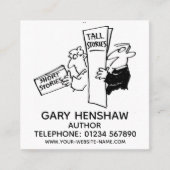 Visitenkarte des Autors oder Writer Square (Vorderseite)