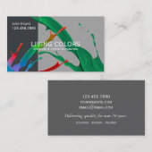 Visitenkarte des beruflichen Malereiunternehmens (Vorne/Hinten)