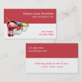 Visitenkarte des beruflichen Malereiunternehmens (Vorne/Hinten)