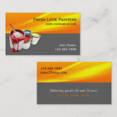 Visitenkarte des beruflichen Malereiunternehmens (Vorne/Hinten)