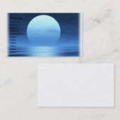 Visitenkarte des blauen Mondes (Vorne/Hinten)
