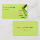 Visitenkarte des Buchhalters (Vorne/Hinten)