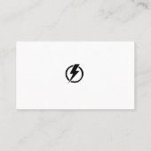 Visitenkarte des Consultant für Elektrotechnik (Rückseite)