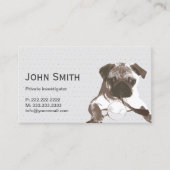 Visitenkarte des Detektors Mops (Vorderseite)