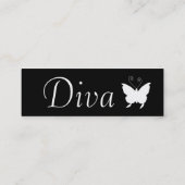 Visitenkarte des Diva-Schmetterlings-I - (Rückseite)