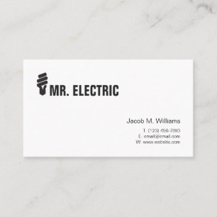 Visitenkarte des Elektrizitätsunternehmens