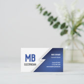 Visitenkarte des Elektrizitätsunternehmens/der Ele (Stehend Vorderseite)