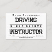 Visitenkarte des Fahrlehrers (Rückseite)