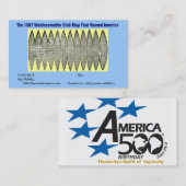 Visitenkarte des Geburtstags-America500 (Vorne/Hinten)