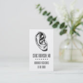 Visitenkarte des Halftone Ear Audiologen (Stehend Vorderseite)