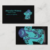 Visitenkarte des hawaiianischen Shirts (Vorne/Hinten)
