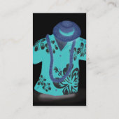 Visitenkarte des hawaiianischen Shirts (Rückseite)