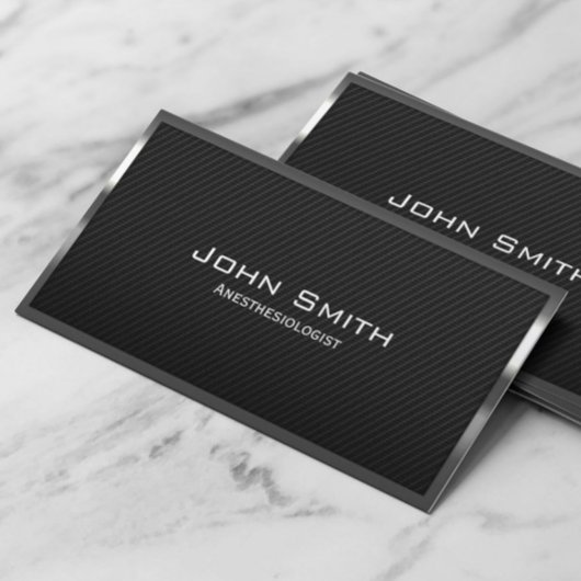 Visitenkarte des Kohlenstofffaser-Anästhesisten