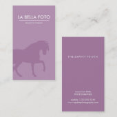 Visitenkarte des Landwirts, Visitenkarte des Pferd (Vorne/Hinten)