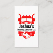 Visitenkarte des LKW-Unternehmens (Rückseite)