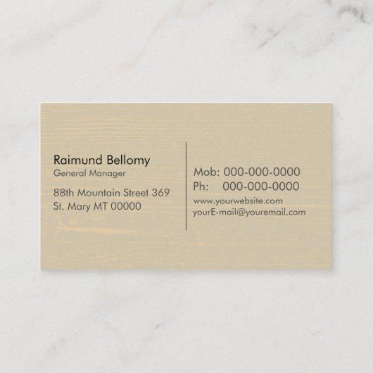 Visitenkarte des Milchbetriebs (Rückseite)