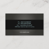 Visitenkarte des modernen Entwurfs (Rückseite)
