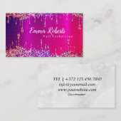 Visitenkarte des Nageltechnikers (Vorne/Hinten)