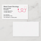 Visitenkarte des Onkologen (Vorne/Hinten)