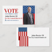 Visitenkarte des Politischen Büros (Vorne/Hinten)