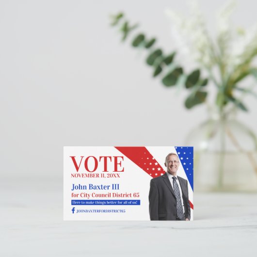 Visitenkarte des Politischen Büros (Stehend Vorderseite)