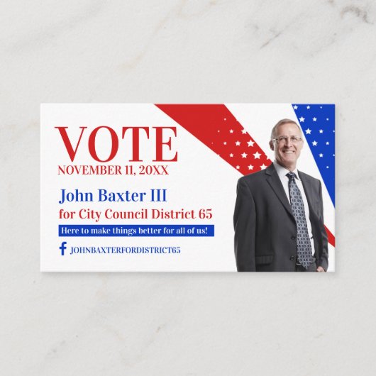 Visitenkarte des Politischen Büros (Vorderseite)