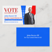 Visitenkarte des Politischen Büros (Vorne/Hinten)