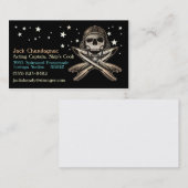 Visitenkarte des Raum-Piraten-2 (Vorne/Hinten)