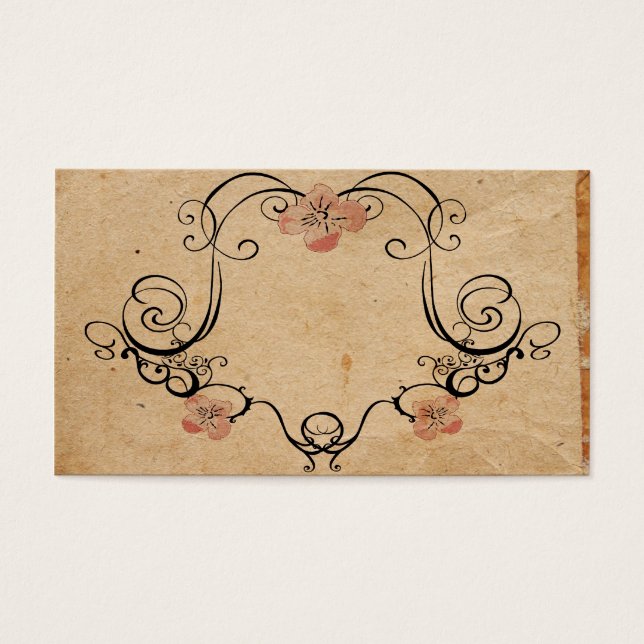 Visitenkarte des Retrorahmens (Vorderseite)