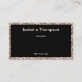 Visitenkarte des Schönheitssalons (Rückseite)