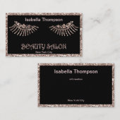 Visitenkarte des Schönheitssalons (Vorne/Hinten)