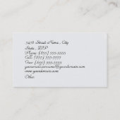 Visitenkarte des Shirts (Rückseite)