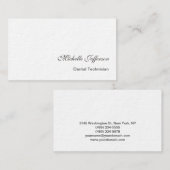 Visitenkarte des ultradicken weißen Zahntechnikers (Vorne/Hinten)