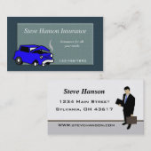 Visitenkarte des Versicherungsverwalters (Vorne/Hinten)