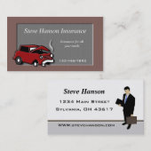 Visitenkarte des Versicherungsverwalters (Vorne/Hinten)